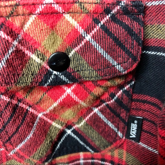 📌SOLD Kids Vans Red Flannel Shirt - Picture 7 of 13